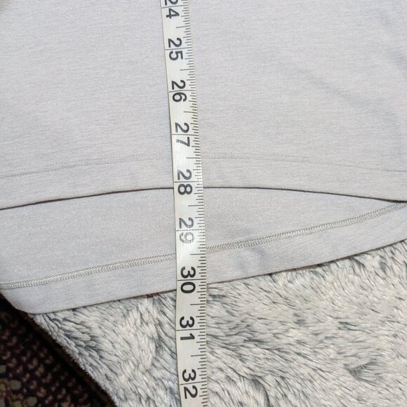 Lululemon Warm Long Sleeve Surge Gray Silver Running Run Shirt Men's Medium - Picture 7 of 9